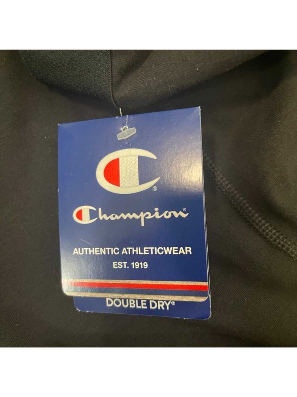 Champion Womens Black Leggings Double Dry Mesh Logo Accents New With Tags - Picture 6 of 8